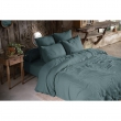 Pack double gaze de coton housse de couette 260 x 240 cm + 2 taies d'oreiller 60 x 60 bleu Bleu, image n° 1