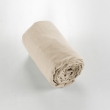 Pack drap housse 140x190 cm + 2 taies 63x63 flanelle chaude beige, image n° 2