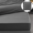 Pack drap housse king size 180 x 200 cm + 2 taies en percale 78 fils Acier, image n° 1