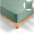 Pack drap housse king size 180 x 200 cm + 2 taies en percale 78 fils Tilleul, image n° 1