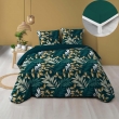 Pack housse de couette 220 x 240 cm Nelida + drap housse 140 x 190 Emeraude, image n° 1