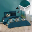 Pack housse de couette 220x240 cm Alianor + drap housse 140x190 Pétrole, image n° 1