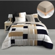 Pack Housse de Couette 240 x 220 cm en Percale +Drap Housse Beige140x190 Ulysse, image n° 1