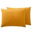 Pack Housse de couette 240 x 220 cm Gaze de coton + drap housse 140x190 Jaune, image n° 4