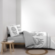 Pack housse de couette 240 x 220 cm "Indian Dream" + drap-housse 140 x 190 cm gris, image n° 5