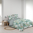 Pack housse de couette 240 X 220 cm microfibre Louna + dh 140 x 190 Sauge, image n° 6