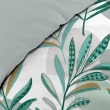 Pack housse de couette 240 X 220 cm microfibre Louna + dh 140 x 190 Sauge, image n° 3