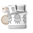 Pack housse de couette 260 x 240 cm "Indian Dream" + drap-housse 160 x 200 cm gris, image n° 3