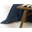 Pack Housse de couette chaude en flanelle 240 x 220 cm + drap housse 140x190 Candice Bleu, image n° 5