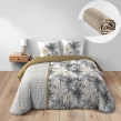 Pack Housse de Couette Dakar 260 x 240 cm + Drap Housse 160X200 cm Beige, image n° 1