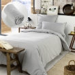 Pack Housse de couette en flanelle 140x200 cm + 1 taie 50x70 + drap housse 90x190 Gris, image n° 1