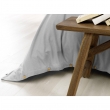 Pack Housse de couette en flanelle 140x200 cm + 1 taie 50x70 + drap housse 90x190 Gris, image n° 4