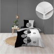 Pack housse de couette enfant 140 x 200 cm Stormi + drap housse 90 x 190 Blanc, image n° 1
