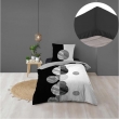 Pack housse de couette enfant 140 x 200 cm Stormi + drap housse 90 x 190 Noir, image n° 1