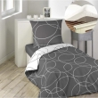 Pack housse de couette réversible 140x200 cm en microfibre Elton+ dh 90x190x30 Blanc, image n° 1