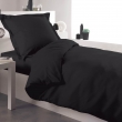 Pack parure 140x 200 cm+ taie + drap housse Noir, image n° 1
