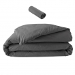 Pack parure 260 x 240 cm en percale 78 Fils + DH 160x200 cm Acier, image n° 1