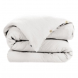 Pack parure de couette 140 x 200 cm + drap housse 90 x 190 cm + 1 taie en double gaze de coton Blanc, image n° 2