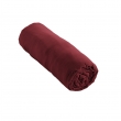 Pack parure de couette 140 x 200 cm + drap housse 90 x 190 cm + 1 taie en double gaze de coton Bordeaux, image n° 2