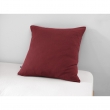 Pack parure de couette 140 x 200 cm + drap housse 90 x 190 cm + 1 taie en double gaze de coton Bordeaux, image n° 3