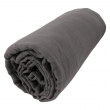 Pack Parure de couette 140x200 cm + Drap housse 90x190 + 1 taie Gaze de coton Bio Anthracite, image n° 3