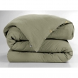 Pack Parure de couette 140x200 cm + Drap housse 90x190 + 1 taie Gaze de coton Bio Romarin, image n° 5