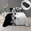 Pack parure de couette 220 x 240 cm Stormi + drap housse (140) Noir, image n° 1