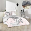 Pack parure de couette 220x240 cm Namaste + drap housse 140x190 Gris, image n° 1