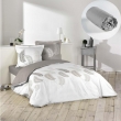 Pack parure de couette 260x240 cm Goyave + drap housse 160x200x30 Gris, image n° 1