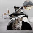 Pack parure de couette enfant Rexa 140 x 200 cm + drap housse 90 x 190 x 30 cm Gris, image n° 1