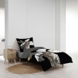 Pack parure de couette enfant Rexa 140 x 200 cm + drap housse 90 x 190 x 30 cm Gris, image n° 3