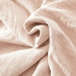 Pack parure de lit en gaze de coton 260 x 240 cm + drap housse 160x200 cm + 2 taies 60x60 cm - Guimauve, image n° 6