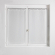 Paire droite anneaux 2 x 60 x 160 cm voile tisse milza Blanc, image n° 1