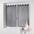 Paire droite passants 2 x 45 x 120 cm voile sable applique filiane Anthracite, image n° 1
