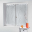 Paire droite passants 2 x 45 x 160 cm voile sable applique filiane Blanc, image n° 1