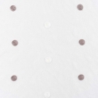 Paire droite passants 2 x 60 x 160 cm voile sablé brodé Lorna Blanc, image n° 3
