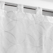 Paire droite passants 2 x 60 x 160 cm voile sablé brodé Olympia Gris, image n° 2