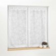 Paire droite passants 2 x 60 x 160 cm voile tisse applique karla Blanc, image n° 3