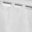 Paire droite passants 2 x 60 x 90 cm voile sablé brodé Olympia Blanc, image n° 2