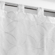 Paire droite passants 2 x 60 x 90 cm voile sablé  brodé Olympia Gris, image n° 2