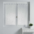 Paire droite passants 2 x 60 x 90 cm voile sable brode petite fleur Blanc/Blanc, image n° 1