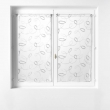 Paire droite passe tringle 2 x 60 x 160 cm voile sable brode hoops Gris, image n° 1