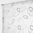 Paire droite passe tringle 2 x 60 x 160 cm voile sable brode hoops Gris, image n° 2