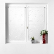 Paire droite passe tringle 2 x 60 x 90 cm voile sable brode hoops Blanc, image n° 3