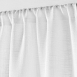 Paire droite passe tringle 2 x 70 x 200 cm effet lin tisse haltona Blanc, image n° 2