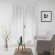 Paire droite passe tringle 2 x 70 x 240 cm voile tisse milza Blanc, image n° 1