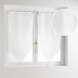 Paire pompon passants 2 x 60 x 120 cm voile sable lissea Blanc, image n° 2