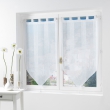 Paire pompon passants 2 x 60 x 90 cm voile sable salina Blanc, image n° 1