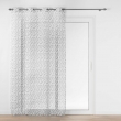 Panneau a oeillets 137 x 280 cm voile sable imprime farandole Gris, image n° 1