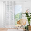 Panneau a oeillets 137 x 280 cm voile sable imprime farandole Gris, image n° 4